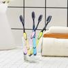 Jowxsx 1Pc Random Color Travel Toothbrush - Soft Bristle Ergonomic Manual Charcoal Tooth Brush Stains Removal Toothbrush for Home, Travel, School