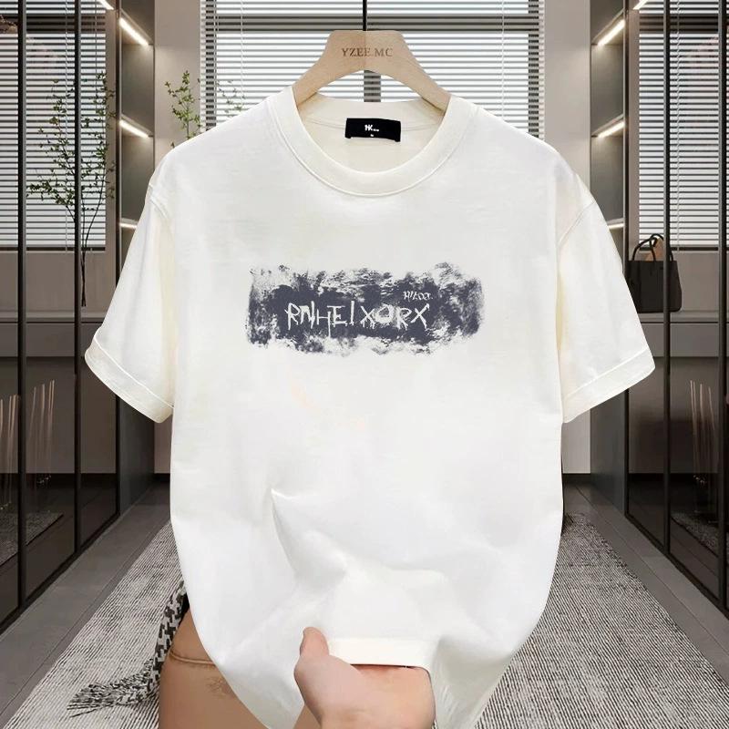 Summer Men Women Round Neck Short Sleeve Print T Shirt Breathable Sport Tops