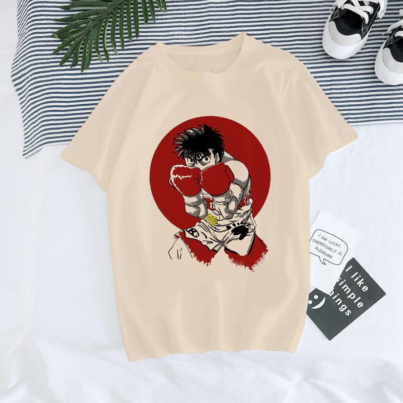 Hajime No Ippo Manga Y2k TShirt Japanese Anime Hip Hop Tee Top Men Women Makunouchi Takamura T-Shirt KGB Harajuku Tshirt Clothes