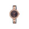 50 Meters Waterproof Quartz Movement Stainless Steel Strap Japanese and Korean Watch Women's Watch Gray Dial SHE-4556SPG-5A