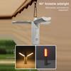 Foldable Camping Light Multifunctional Tent Lamp Rechargeable Flashlight Power Bank Waterproof with