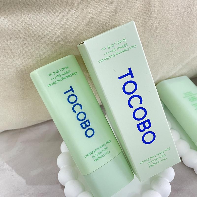 TOCOBO Sun Stick Collection Cotton Soft Waterproof Cooling Blue Green SPF50+ PA++++ Lightweight Portable Reapply Sunscreen Stick