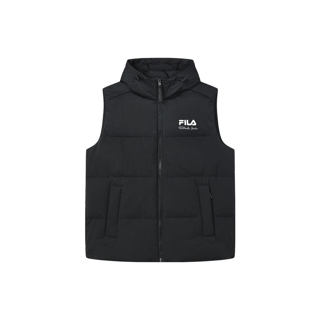 New FILA Down Vest Men's Jet Black F11M349908FBK