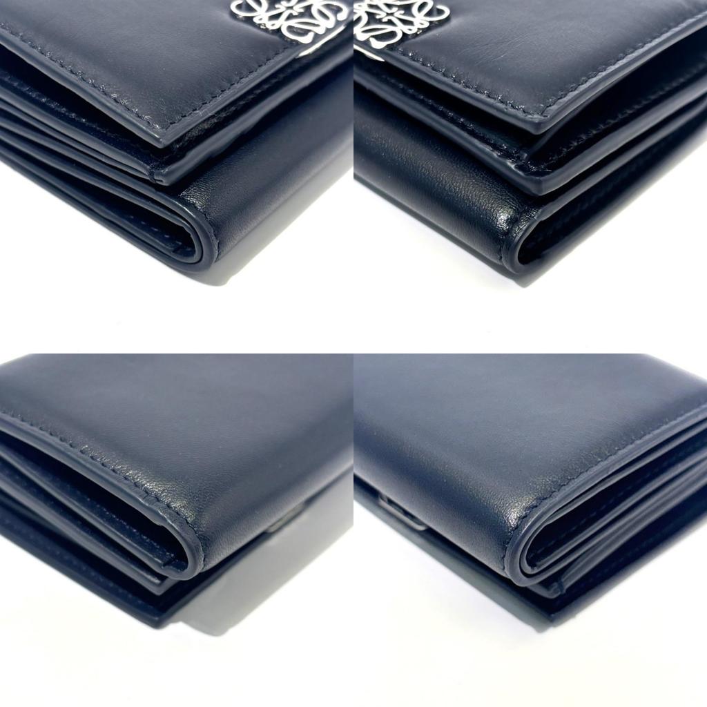Used LOEWE anagramTri-fold wallet leather Women