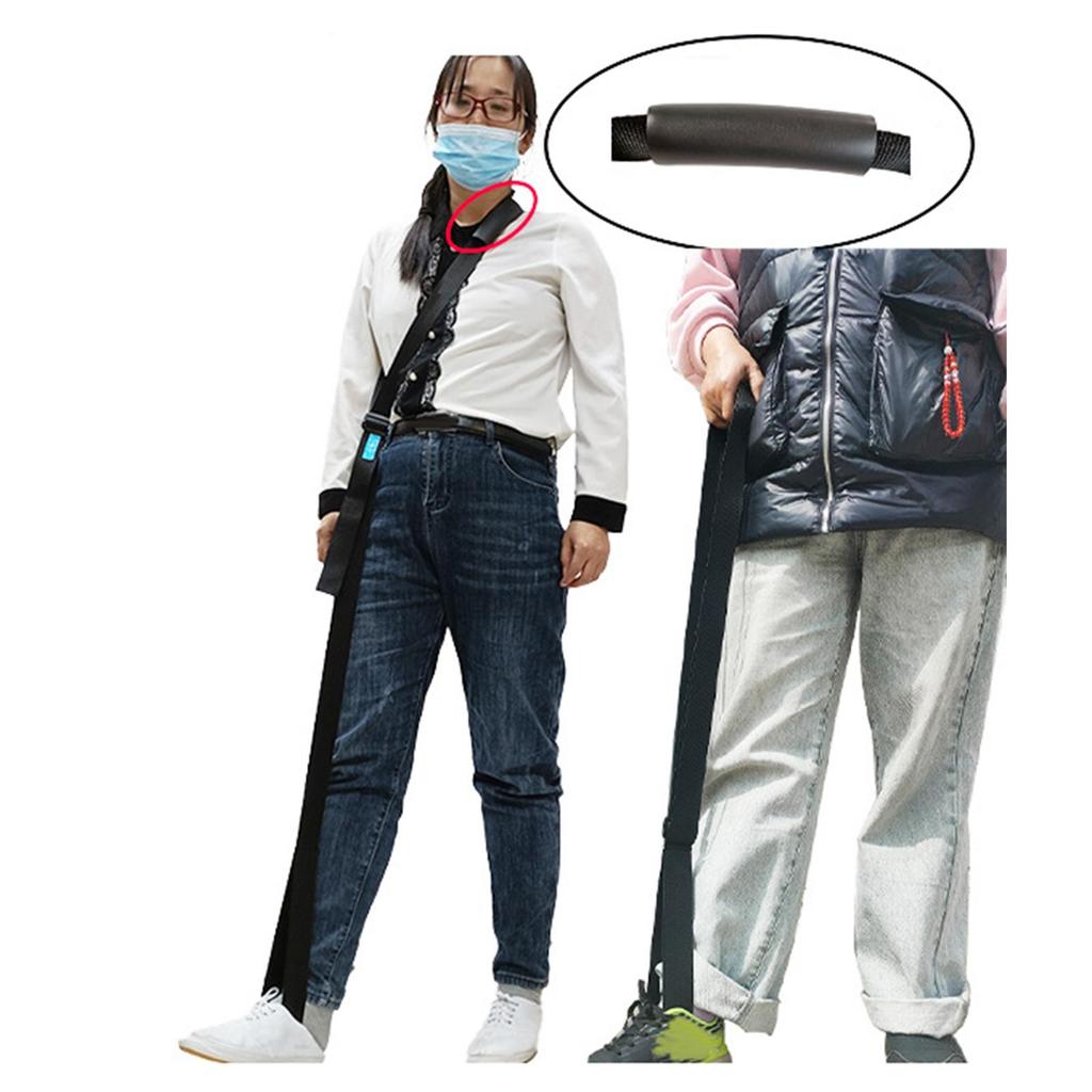 Long Leg Lifter Strap, Practice Walking Assist Device Band Mobility Belt for Stroke Disability
