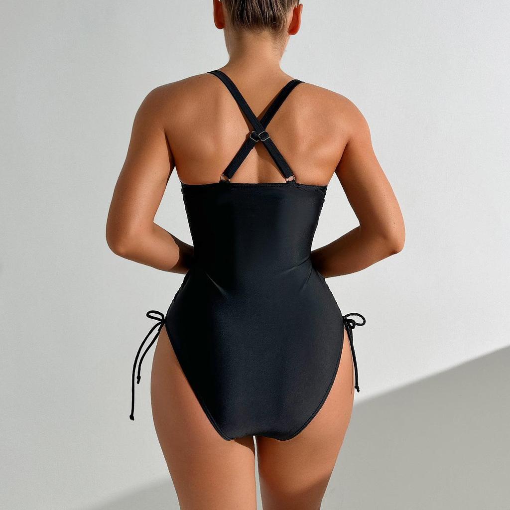 2025 European & American Backless Sexy One-Piece Bikini Swimsuit for Women