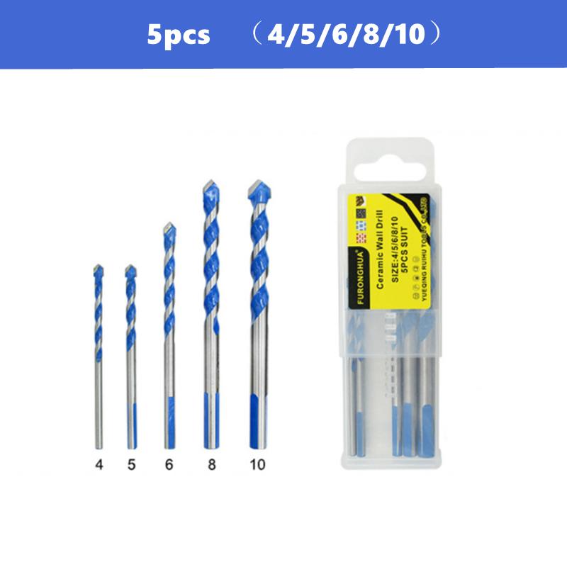 Carbide Multi-function Drill Bit 3 4 5 6 8 10 12mm Ceramic Tile Iron Sheet Glass Wall Tapper Triangle Drill Set