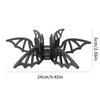2024 Halloween Bat Candlestick Table Wooden Candlestick Black Bat Decorative Desktop Ornament