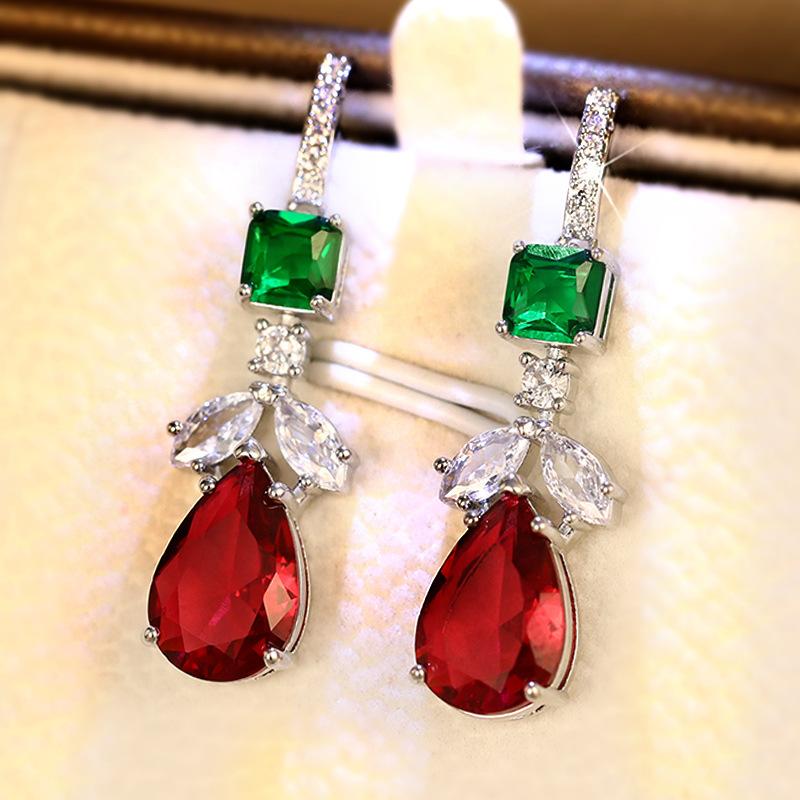 Lindon mode alliage de cuivre Zircon bijoux boucles d'oreilles pour femmes cadeaux de fête de mariage