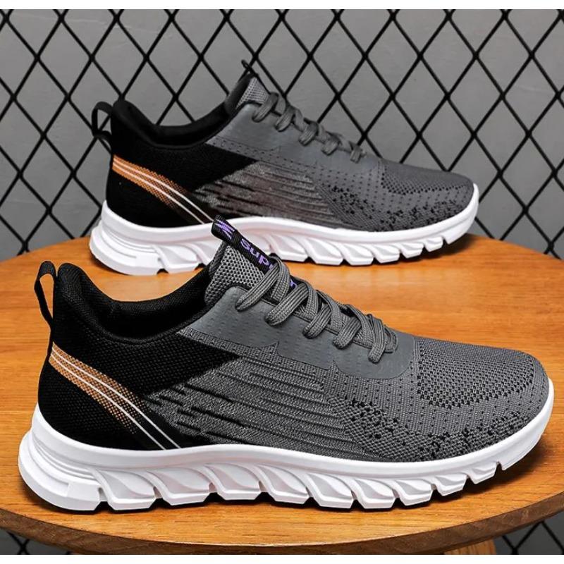 Fashion Sneakers for Men 2024 New Weave Running Shoes Casual Fashion Comfortable Sports Shoes Outdoor Athleticmens Mens Running Shoe