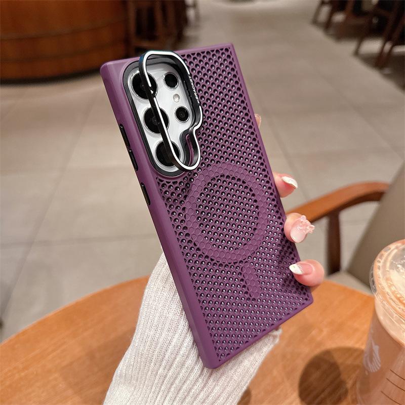 Applicable to Samsung S26Ultra Cooling Magnetic Mobile Phone Case S25Ultra Lens Holder S24Ultra Protective Case