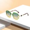 Fashion Rectangle Sunglasses Women Brand Designer Eyewear Vintage Small Frame Sun Glasses Ladies Black Square Sunglasses