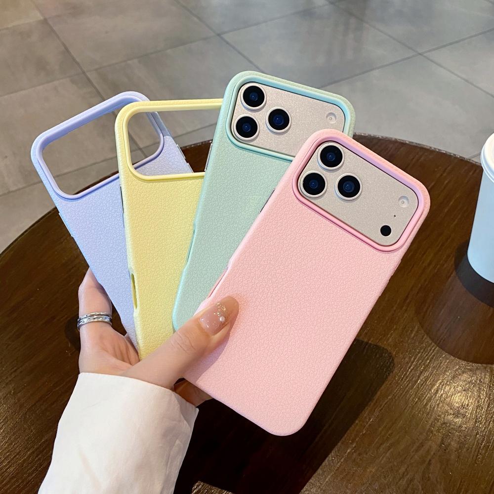  Candy Soft Silicone Leather Skin Phone Case For iPhone 17 Air 16 15 14 13 12 11 17 Pro Max Shockproof Bumper Rubber Cover
