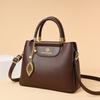 Elegante bolso tipo cartera con cremallera, moderno bolso de mano de gran capacidad para el trabajo, moderno bolso de mano con doble asa