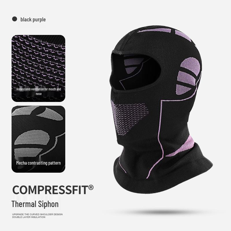 Men's Winter Cycling & Skiing Face Mask: Breathable, Windproof, Warm Neck Gaiter for Mountaineering, Fishing, and Motorcycle Rides.