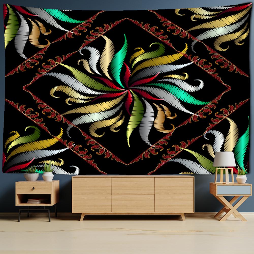 

Гобелен с мандалой, настенный ковер в богемном стиле, узор Тапиз, хиппи, декор для спальни, общежития 400x220cm