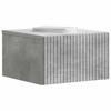 Wall Mounted Nightstand Concrete Grey 33 x 34.5 x 20 cm