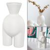 Ceramic Flower Vase, White Modern Human Body Vase Statue Decor, Creative Pot Sculpture, Decoration