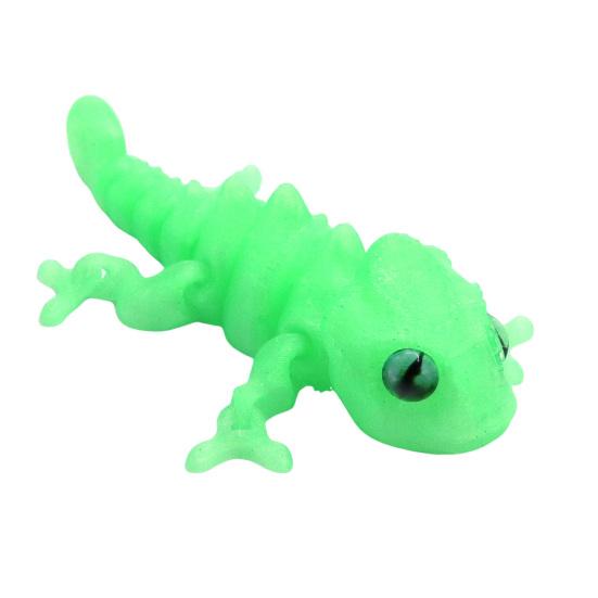 3D Printed Chameleon Figurine Movable Joints Mini Lizard Figure Articulated Animal