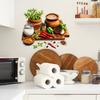 Painted Fruit and Vegetable Cutting Board Kitchen Restaurant Home Wall Beautification Decoration Wall Stickers