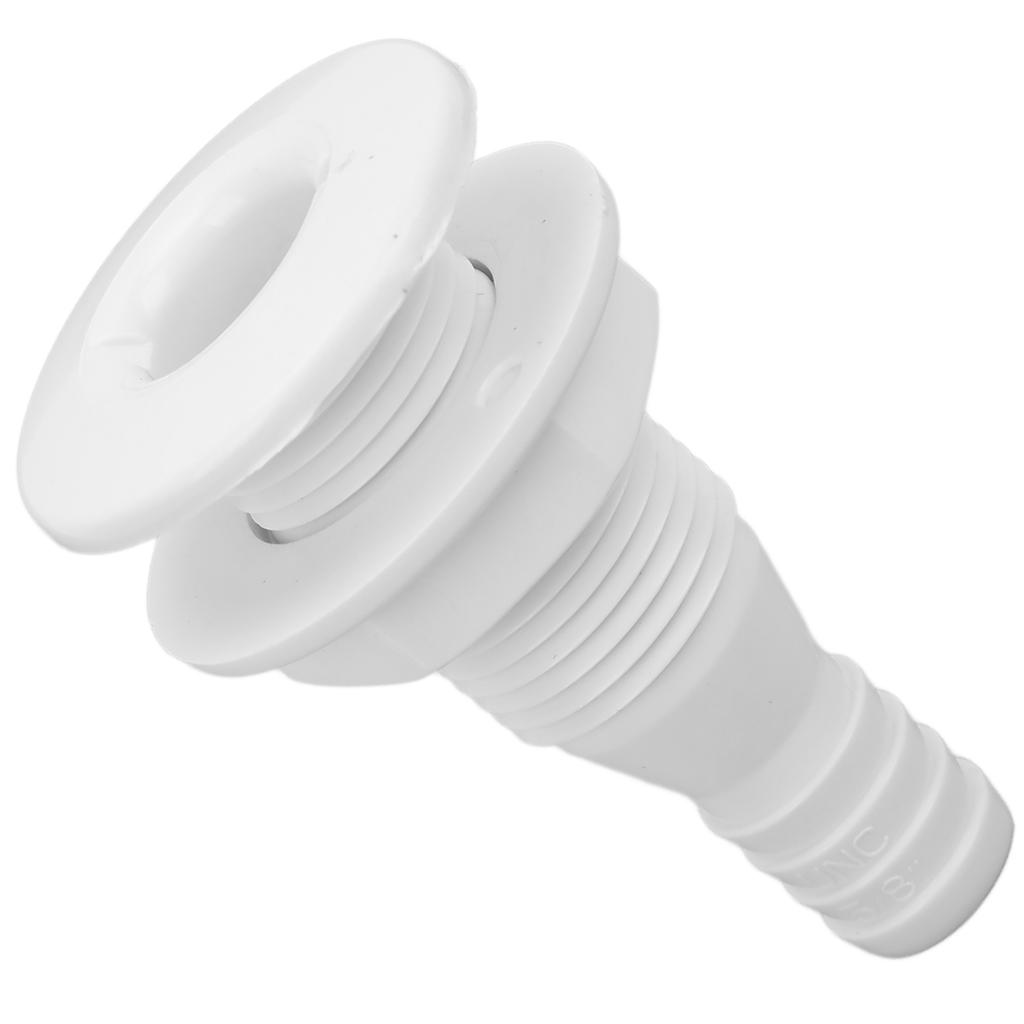 5 8in Thru Hull Fitting Straight ABS Impact Resistance Hose Connector Accessory for Boats Marines
