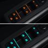 Car Fluorescent Luminous Button Sticker Door Window Lift Night Safety Switch Car Style Decal Switches Relay Decoration Decor