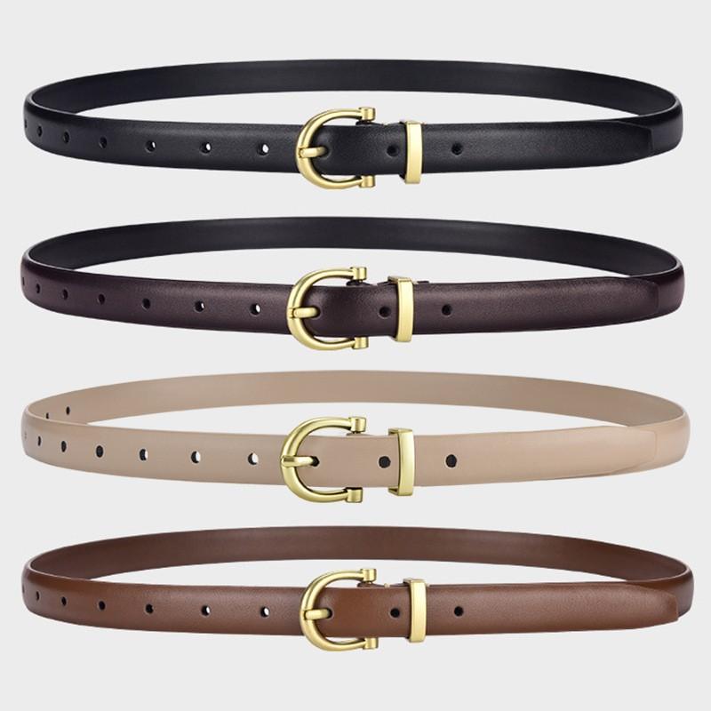 New Women's Fashionable Thin Buckle Belt, Detachable Double Side Denim Belt As A Gift For Mothers And Girlfriends