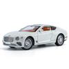 1/24 Bentley Continental GT Model Car, Alloy Diecast Collectible Pull Back Car Toy with Door Can Be Opened for Boys Girls Gift