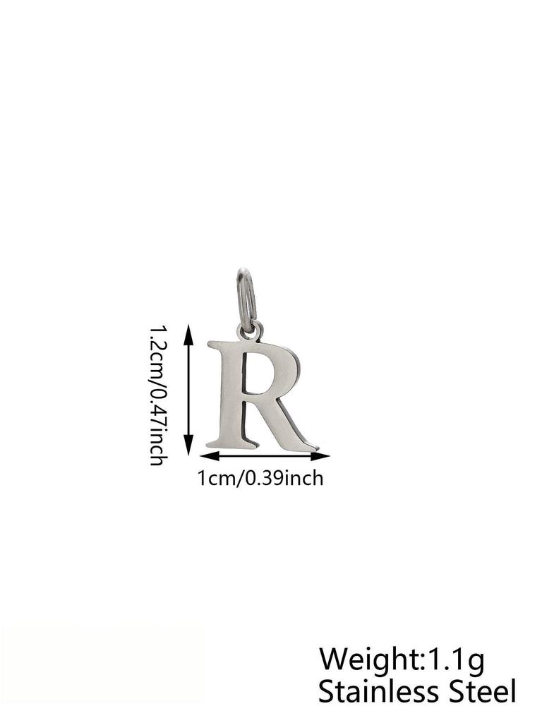 Small Luxury Initial Charm Pendant Set, DIY Letter Necklace Making Supplies, Fashionable Jewelry Parts