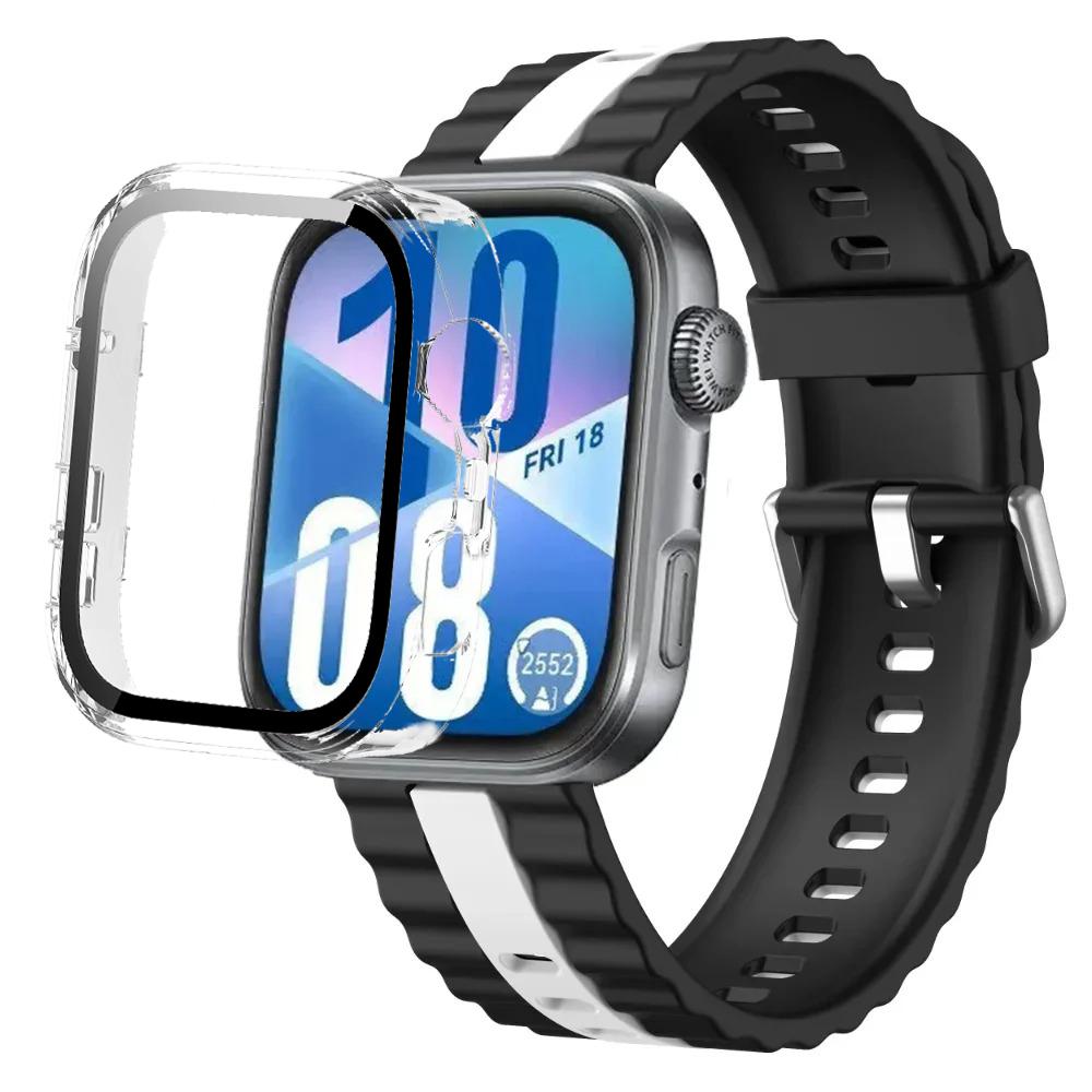 Silikonarmband+PC-Hülle für Huawei Watch Fit 4/Fit 4 Pro Intelligentes Armbandteile für Huawei Watch Fit 3 Uhr Schutzhülle