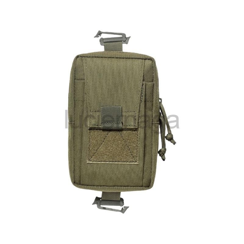 1000D Nylon Pouch with 2 Buckles Tactical Waist Fanny Pack For Outdoor Sports Hiking Backpack Phone Pocket Bag