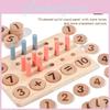 Mathematics Wooden Learning Number Matching Arithmetic Board Children Puzzle Toy