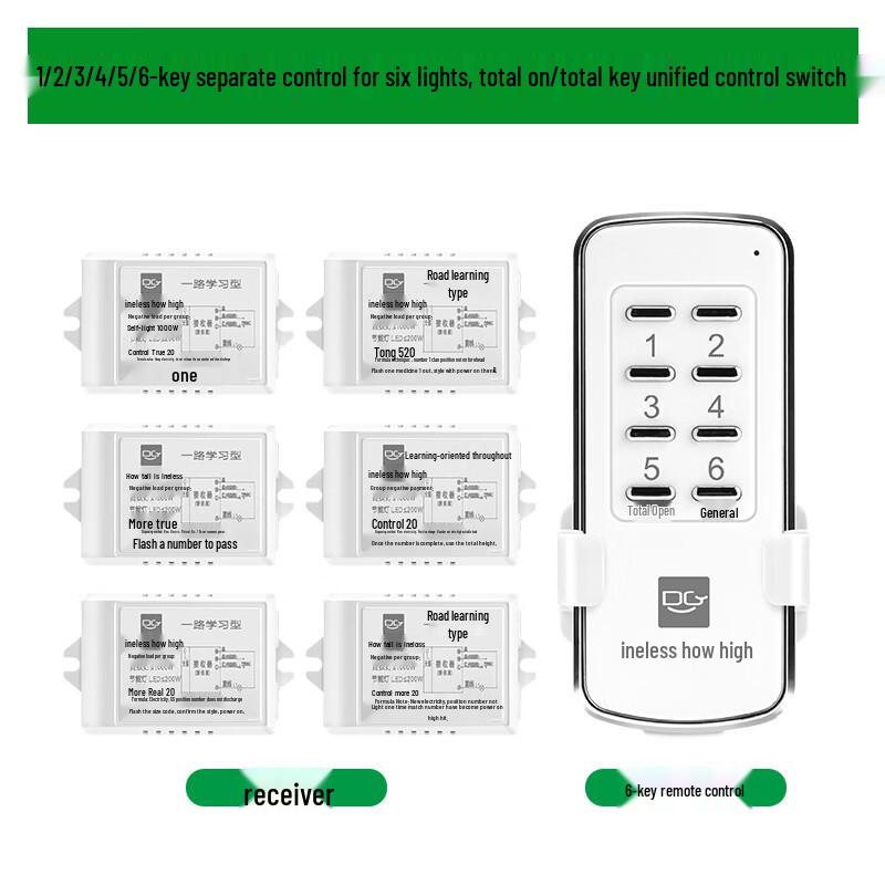 Wireless Remote Control Light Switch Kit