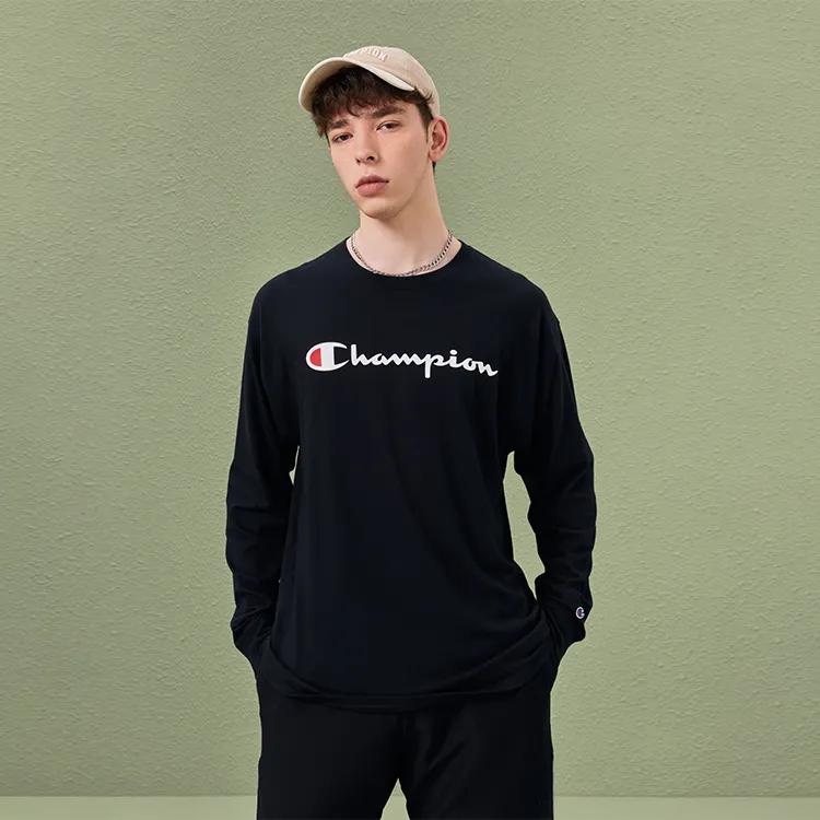 Champion Script Full Chest Logo Crewneck Sweatshirt (Unisex) T-Shirts UM XLT02