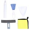 Car Cleaning Kit Multipurpose Portable Automobile Interior Wash Cloth Brush for Seats Windshield