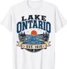Retro Vintage Lake Ontario Since 1615 Canada Lake T-Shirt