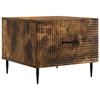Coffee Table Smoked Oak 49 X 50 X 40 Cm Engineered Wood