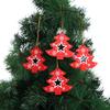 Graceful Wooden Christmas Tree Decorations Including Snowflakes And Star Ornaments