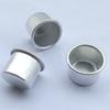 50pcs Mini Candle Cup Holder Christmas Candlestick Jar Container Empty Storage Aluminum Candelabra for Dining Home Party