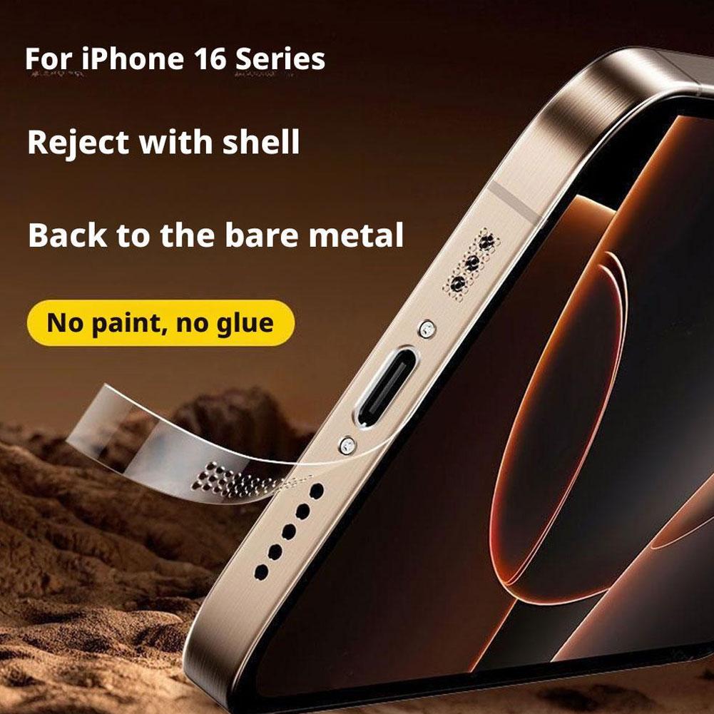 1Set Side Frame Hydrogel Film For iPhone 17 Pro Max Frame Phone Border Film for iPhone17pro Anti-scratch Sticker