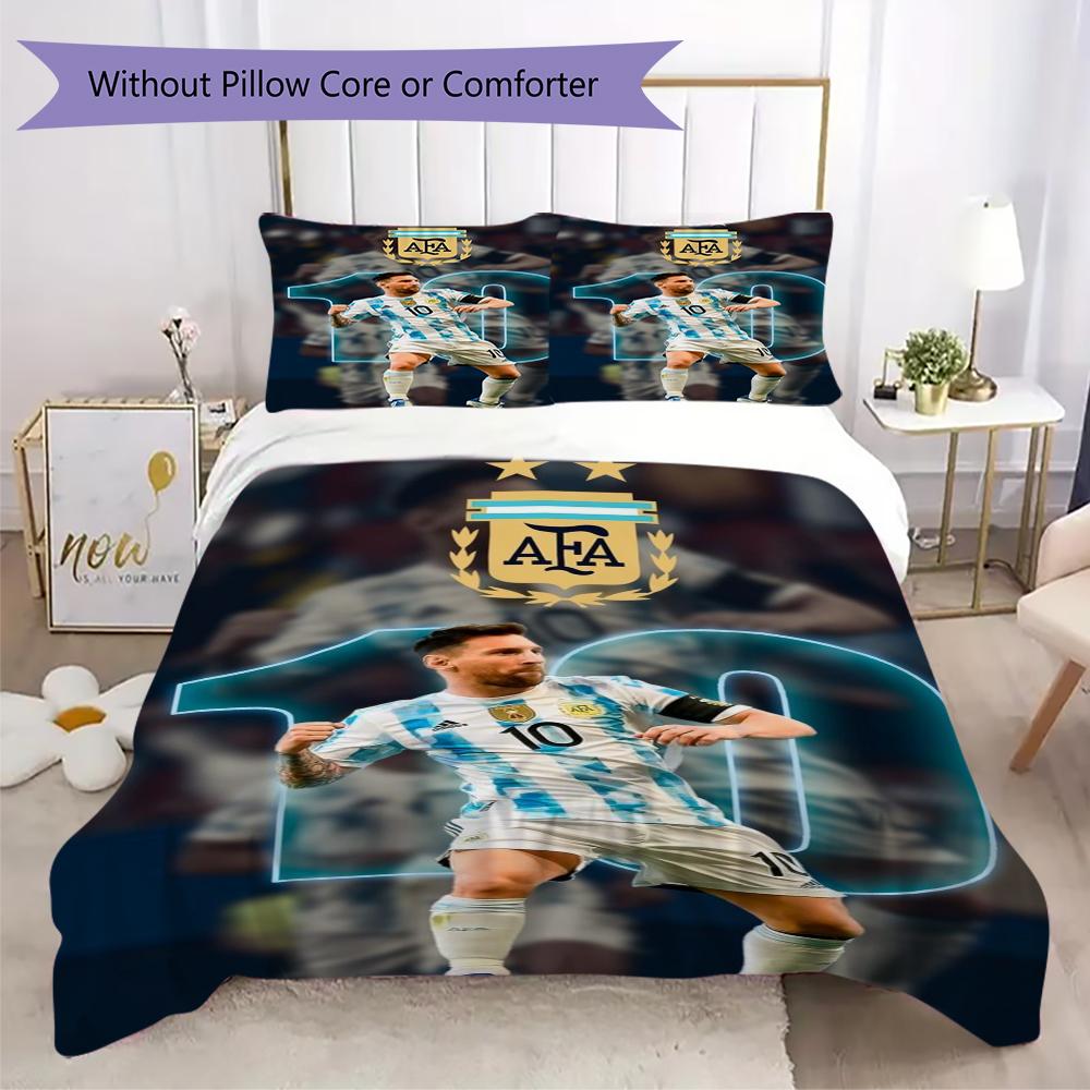 Soccer Player Action Bedding Without Core 1 Duvet Cover 2 Pillowcase Without Core Bedding Set Duvet Cover And Pillowcase