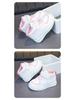 Children's White High-Top Canvas Shoes with Fleece Lining for Warmth - Versatile Sports Shoes for Boys and Toddler Girls