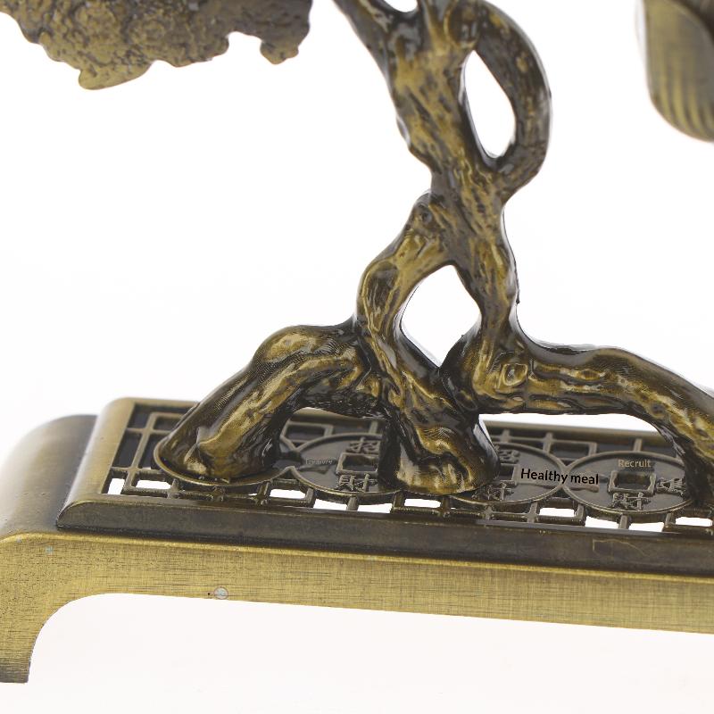 Creative Hanging Incense Burner Pine Tree Design Zinc Alloy Chinese Incense Burner Household Indoor Ornaments Tea Table Decor