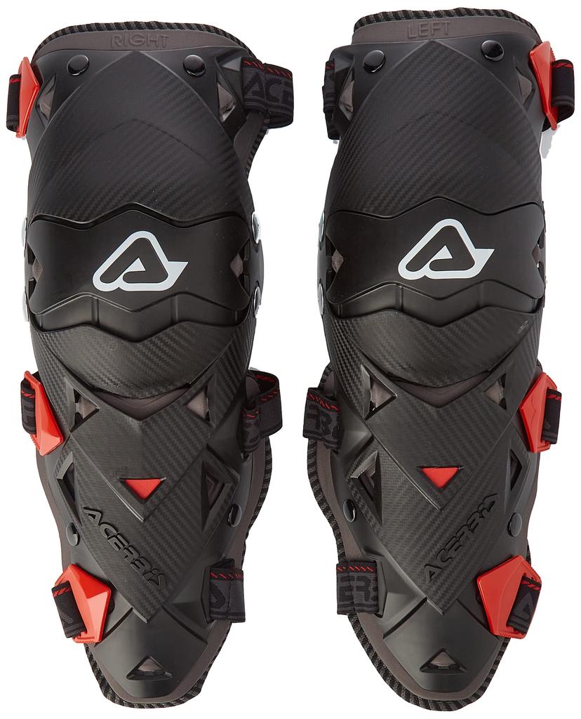 Acerbis Impact EVO Kne/Shin Guards Sort/Rød Acerbis