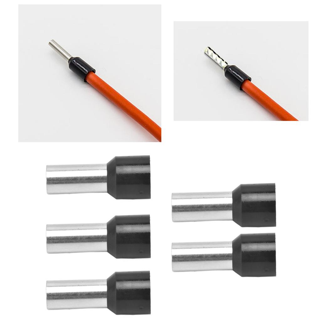 50Pcs Insulated Ferrule Tube Crimp Terminals EU Style Cord End Connectors 4 AWG E25‑16