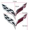 Emblème de Voiture ABS 3D Autocollant Coffre Arrière Capot Avant Badge de Remplacement Décoration Extérieure Pour Corvette C5 C6 C7 C8