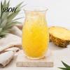 Juice Glass Cup Pineapple Shape Cocktail Glass, 480ml Embossed Tumbler for Hot And Cold Drink Beverages, Creative Bar Glassware Whiskey, Vintage Home