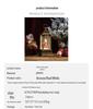 Christmas Chinese Lantern Water-Filled Luminous Music Box Snowfall Crystal Ball Decoration Ornament