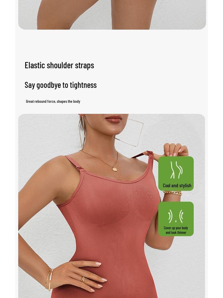 Seamless Postpartum Tummy Control & Nursing Onesie