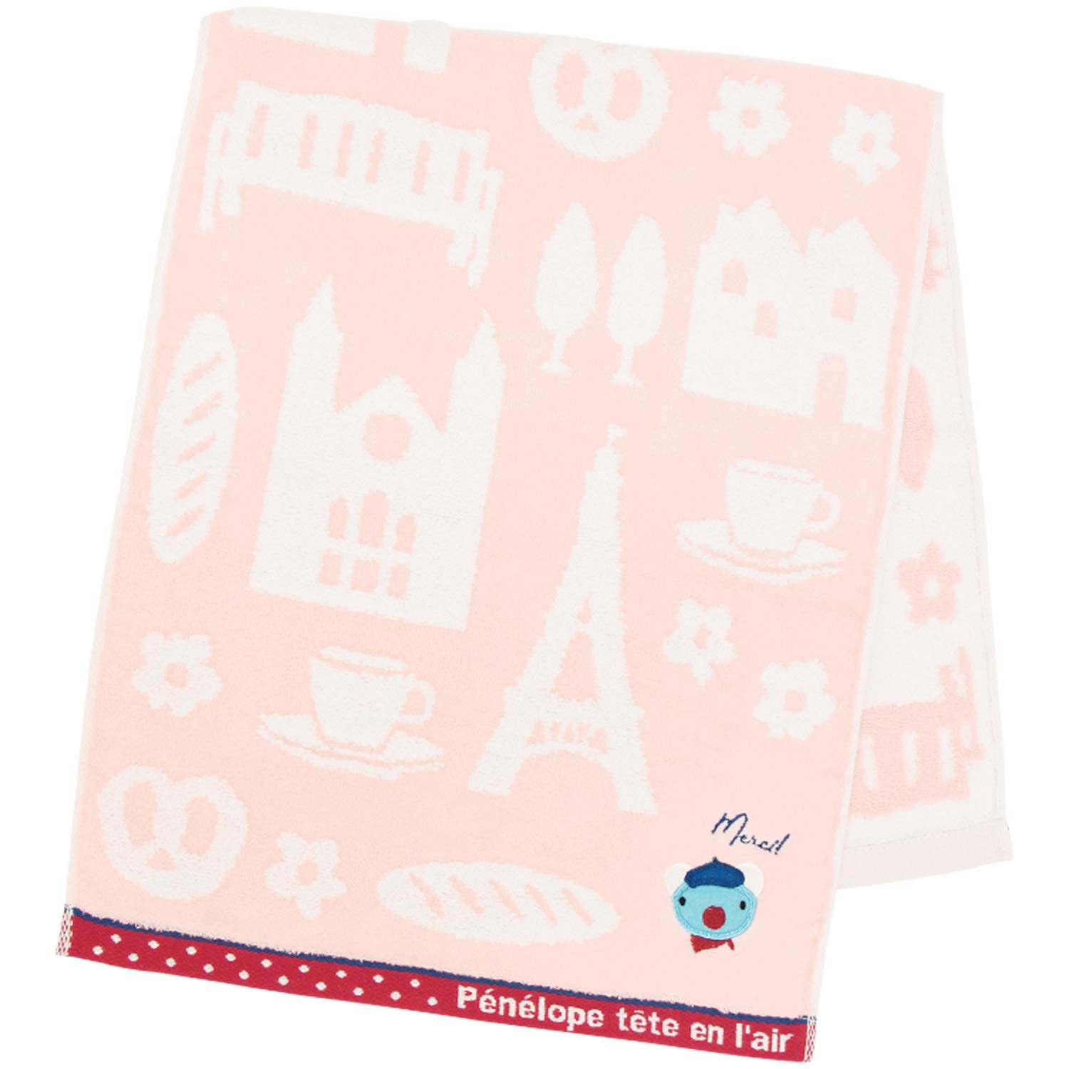 

Hayashi Face Towel 34 x 80cm Penelope Merci Pink FK207802 Approx.